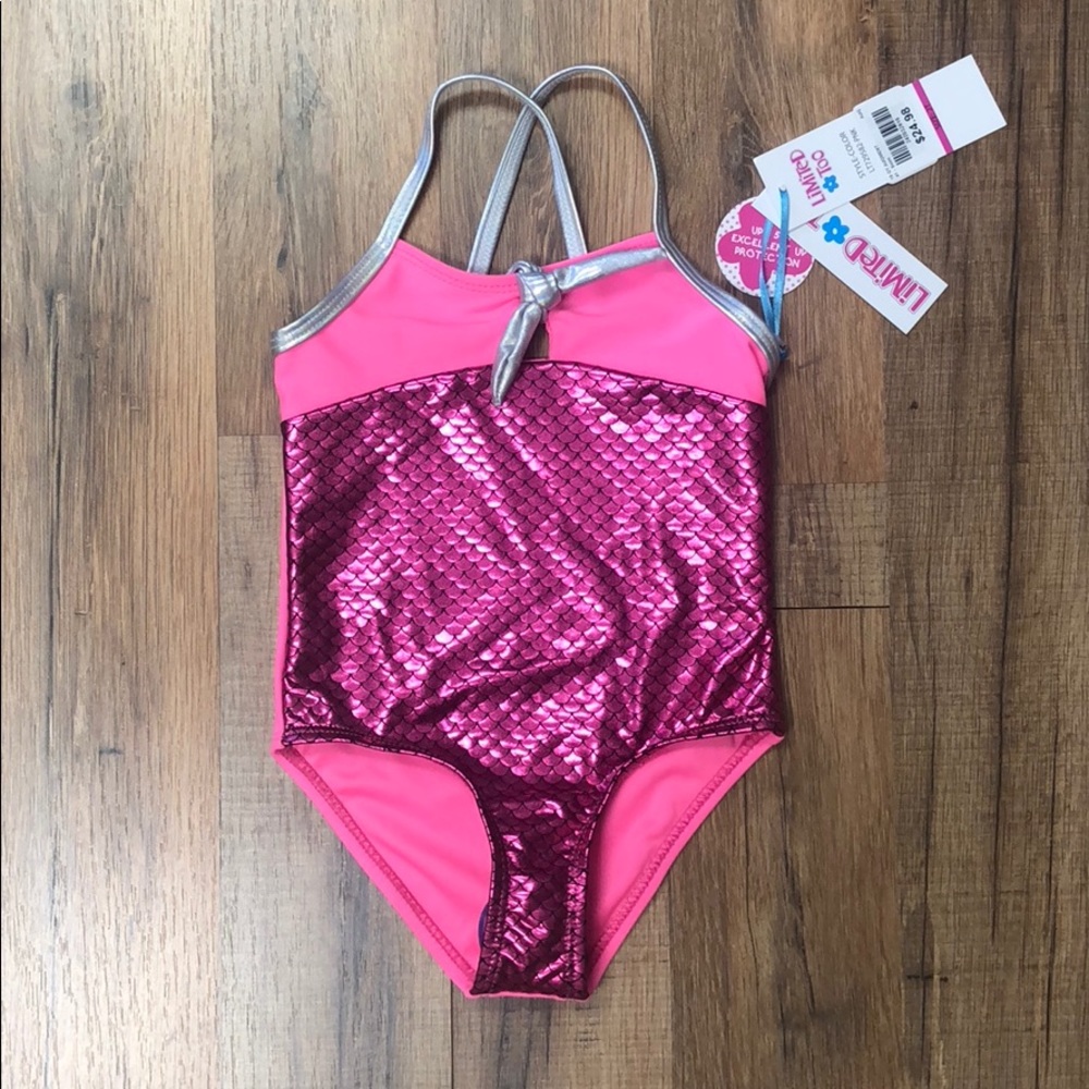 Limited Too Toddler 1-Piece Mermaid Swimsuit NWT!